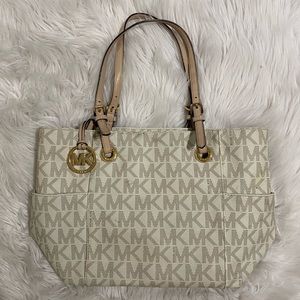 medium nude Michael Kors tote